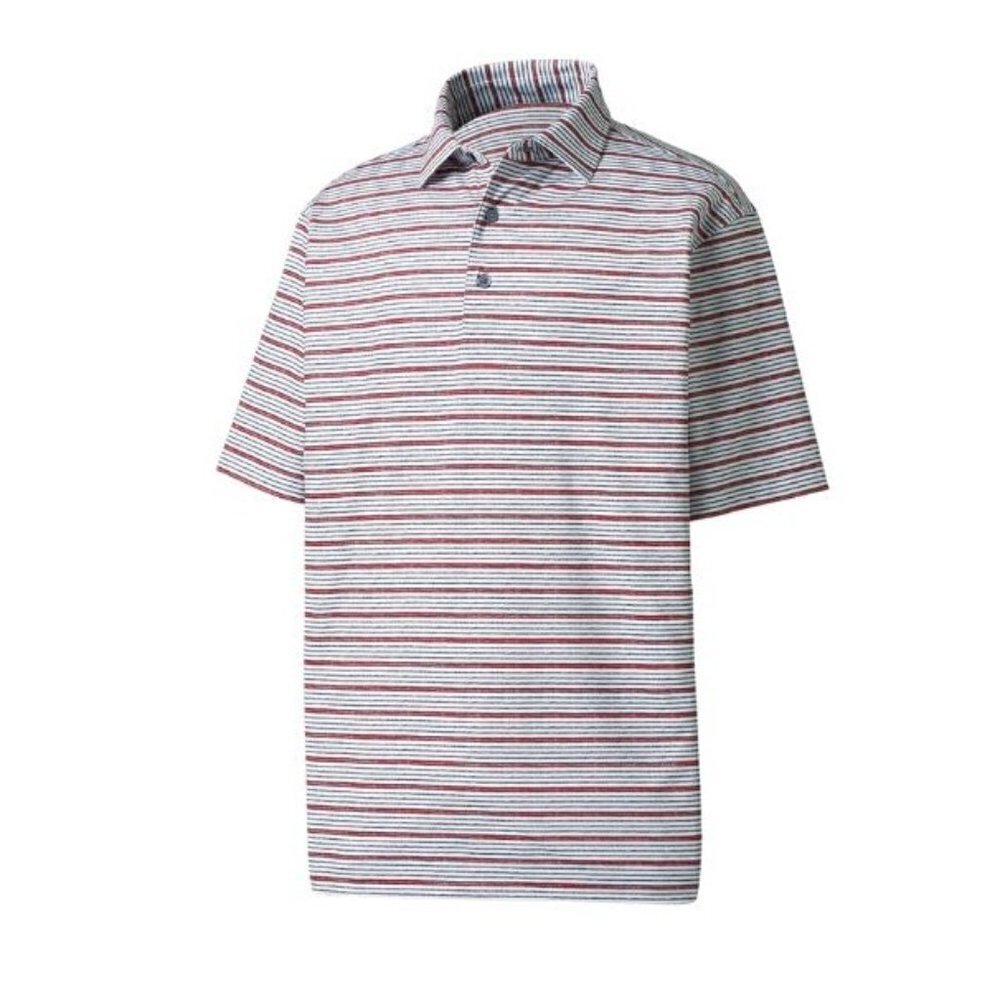 Footjoy Lisle Space Dye Stripe Polo SIze L